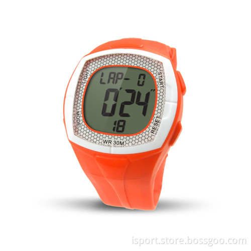 Trendy Design Digital Wristband Stopwatch with Two Alarms